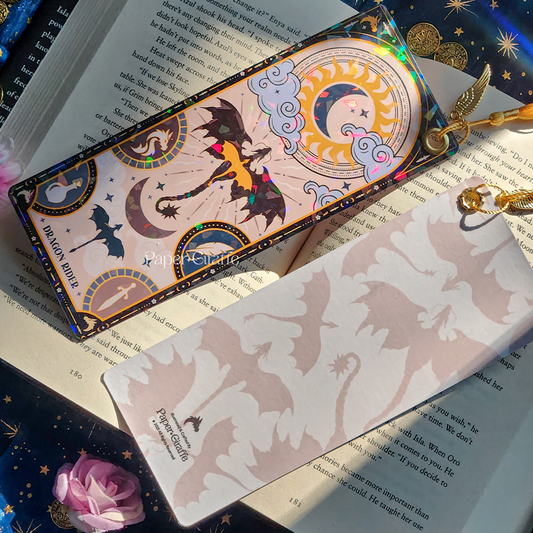 Dragon Rider Fantasy Bookmark (Blue Edition)
