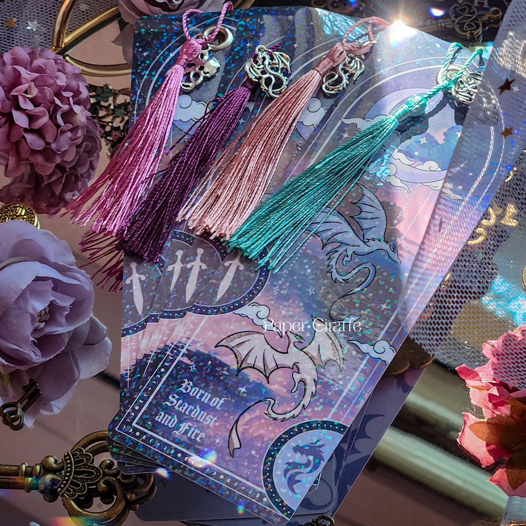 Stardust & Fire Dragon Fantasy Bookmark